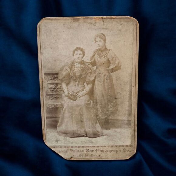Parsons Palace Railcar Photo Traveling Studio Cabinet Card Victorian Ladies Book - Picture 1 of 4